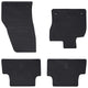 Vidaxl alfombrillas para coche 4 piezas negras adecuadas para T-Roc Cabrio TPE