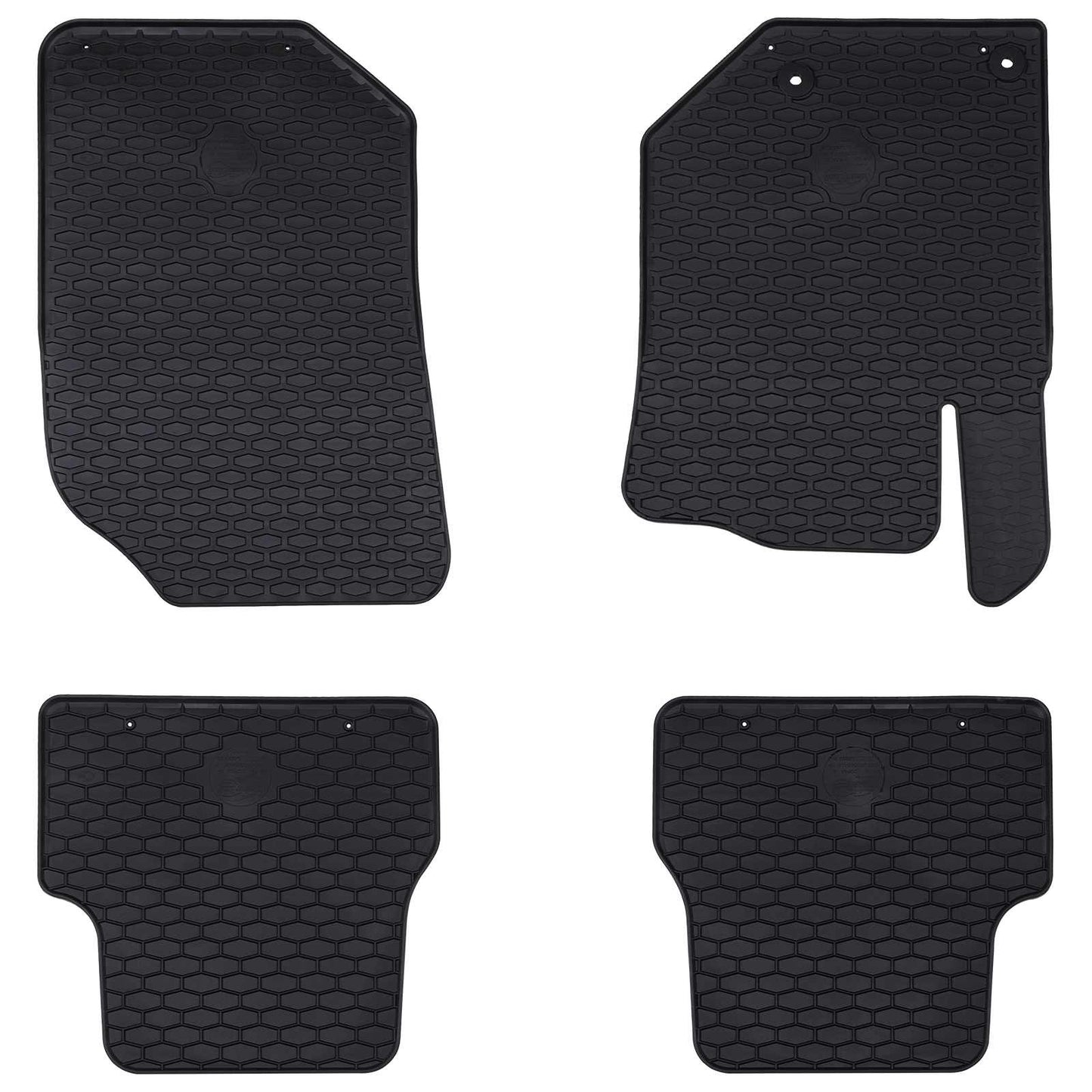 Alfombrillas para coche VidaXL 4 uds TPE negro