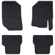 Alfombrillas para coche VidaXL 4 uds TPE negro