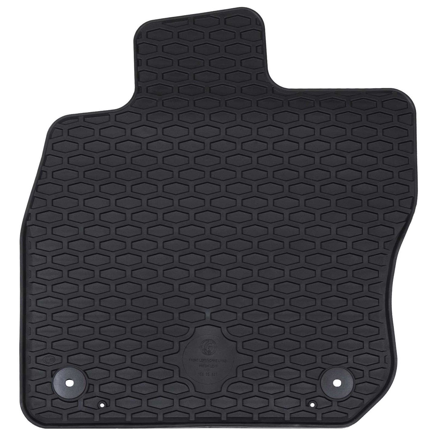 VidaXL alfombrillas para el suelo del coche 4 piezas negras adecuadas para VW Golf VIII variante TPE