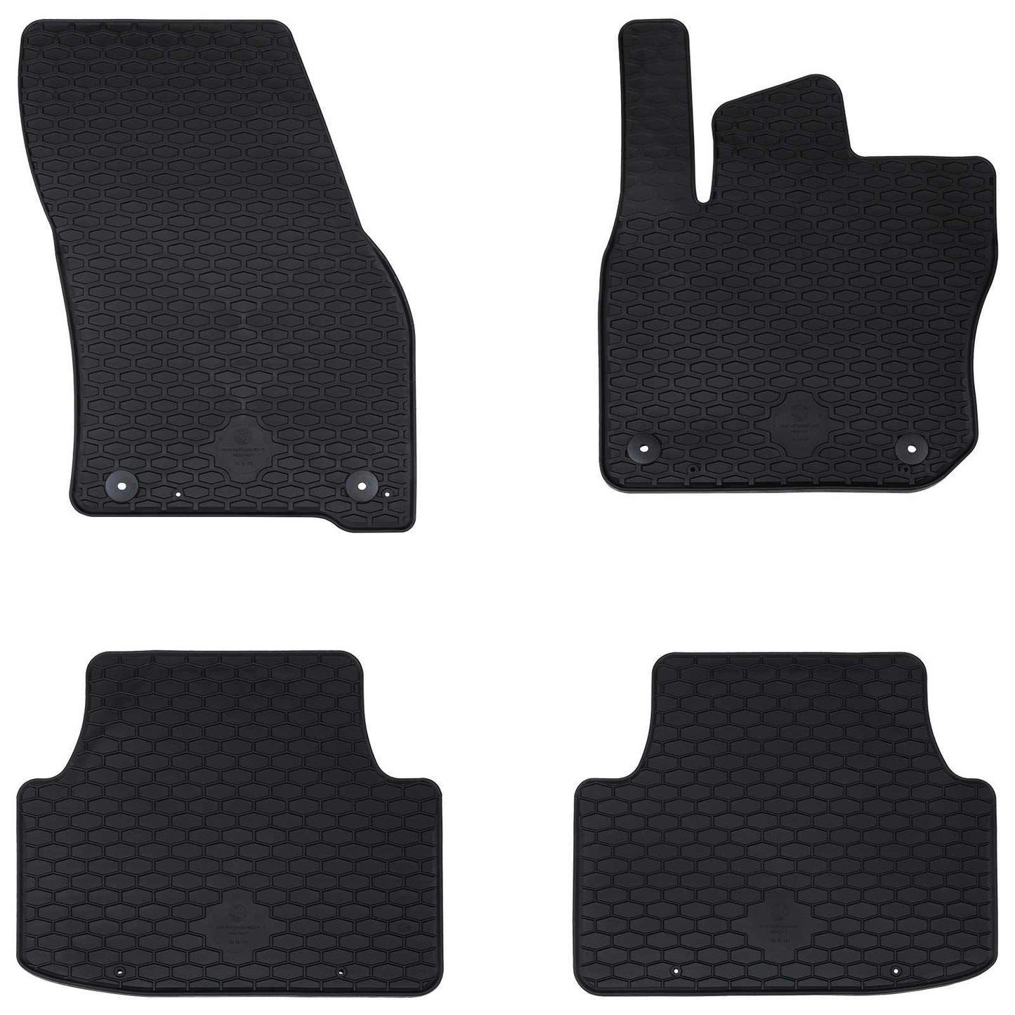 Alfombrilla para coche VidaXL TPE negra
