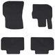 VidaXL alfombrillas para coche 4 piezas negras aptas para BMW x3, x4 4d popa tpe