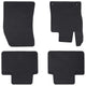 Alfombrillas para coche VidaXL 4 uds TPE negro