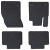 Tappetini per auto VidaXL 4 pezzi neri adatti per Ford Focus 4D Aft.