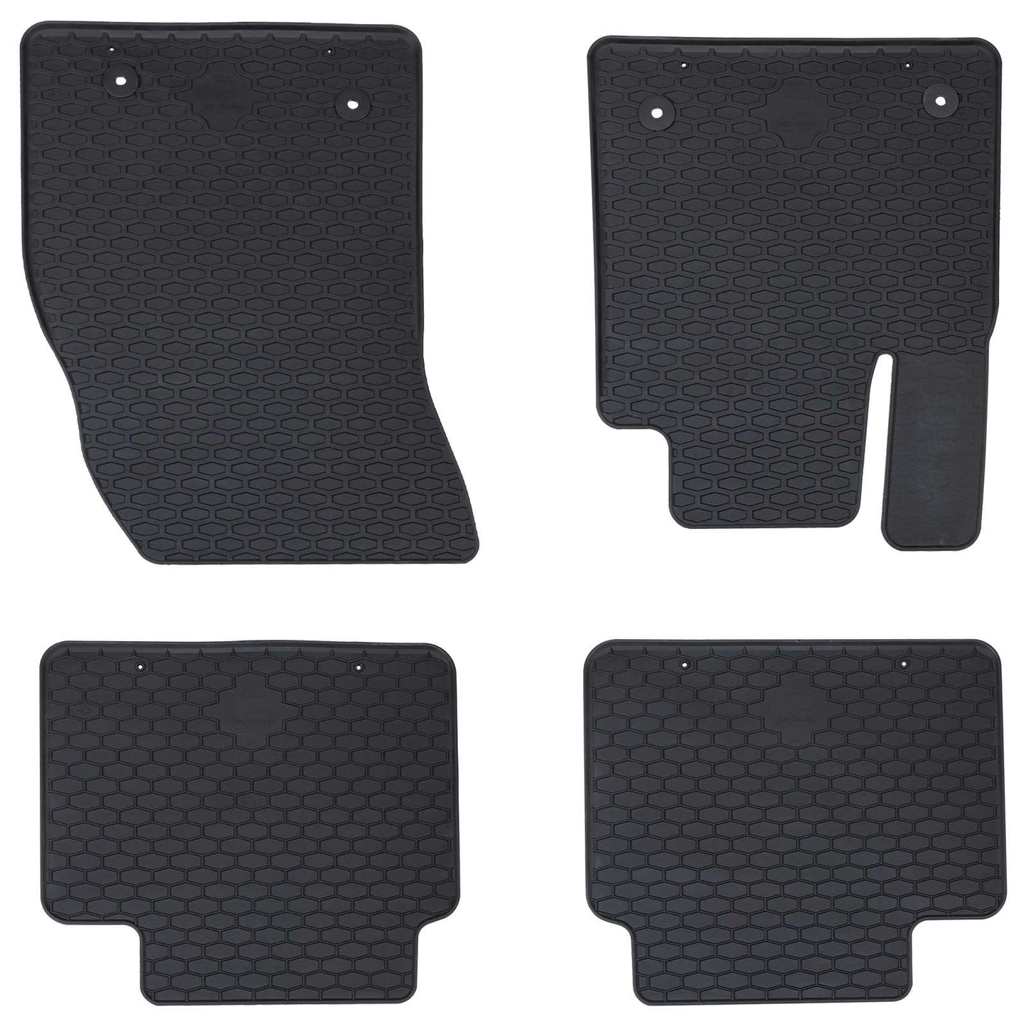 VidaXL alfombrillas para el suelo del coche 4 piezas negras adecuadas para Ford Focus 4D Aft.