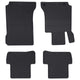 VidaXL alfombrillas para el suelo del coche 4 piezas negras adecuadas para Clase C W205 4D trasera