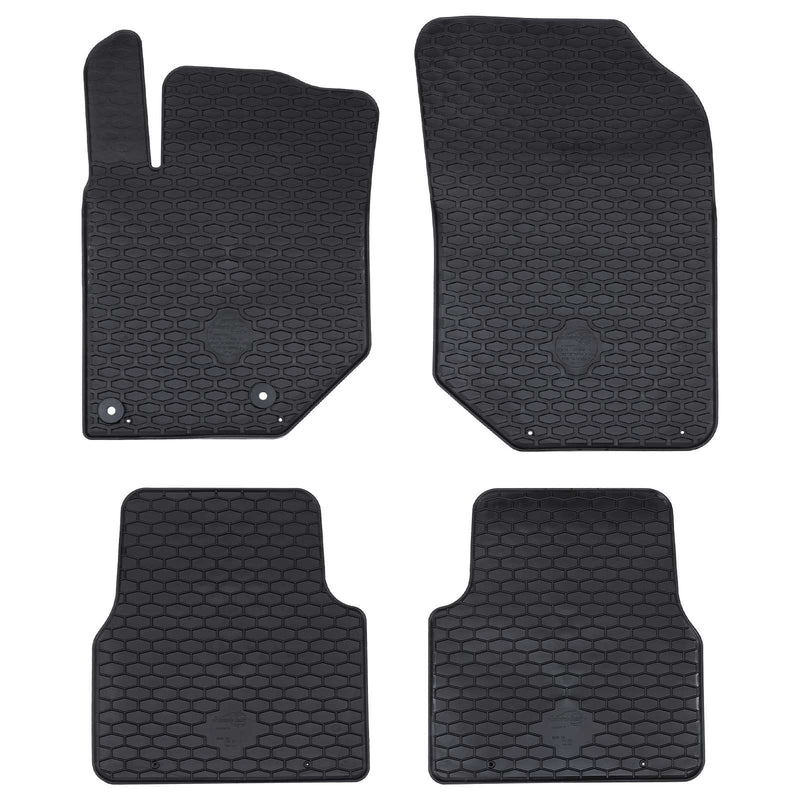 Tappetini per auto Vidaxx 4 pezzi neri adatti per c4, c4x, 2008 tpe