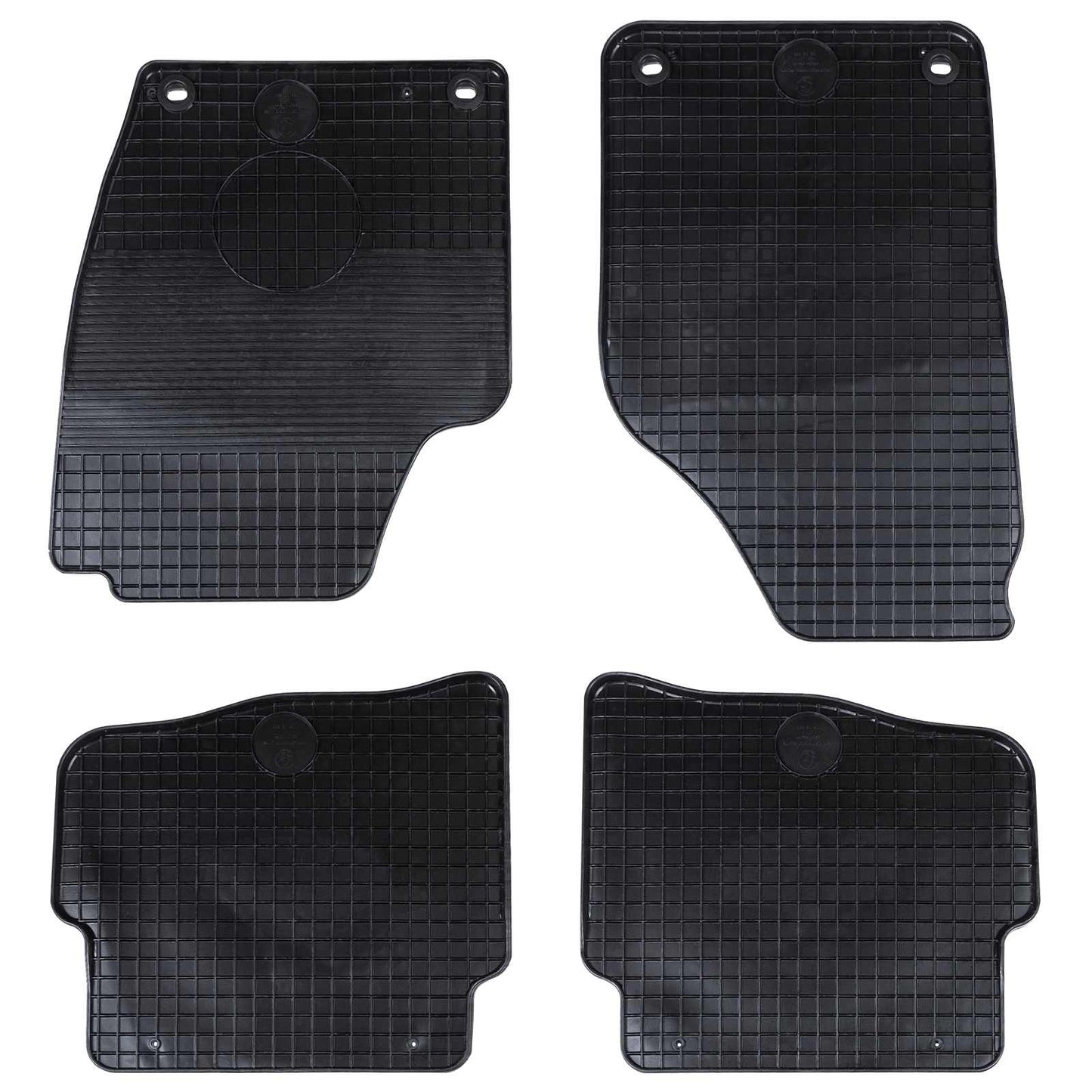 VidaXL alfombrillas para coche 4 unidades negras adecuadas para VW Polo 10 01-09 NS
