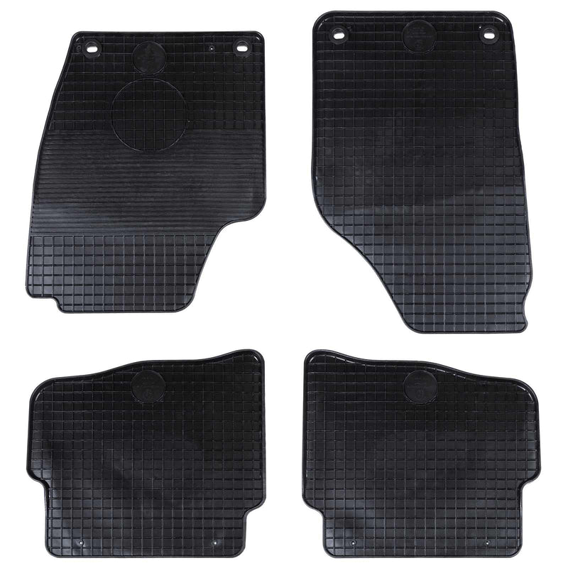 Tappetini per auto VidaXL 4 pezzi neri adatti per VW Polo 10 01-09 NS