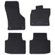 VidaXL alfombrillas para el suelo del coche 4 piezas negras adecuadas para VW Arteon 4D trasero TPE