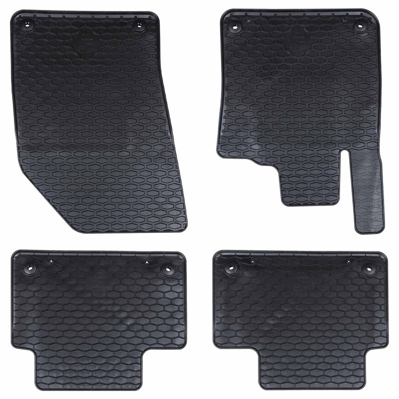 Tappetini per auto VidaXL 4 pezzi neri adatti per Volvo S60 V60 4D AFT