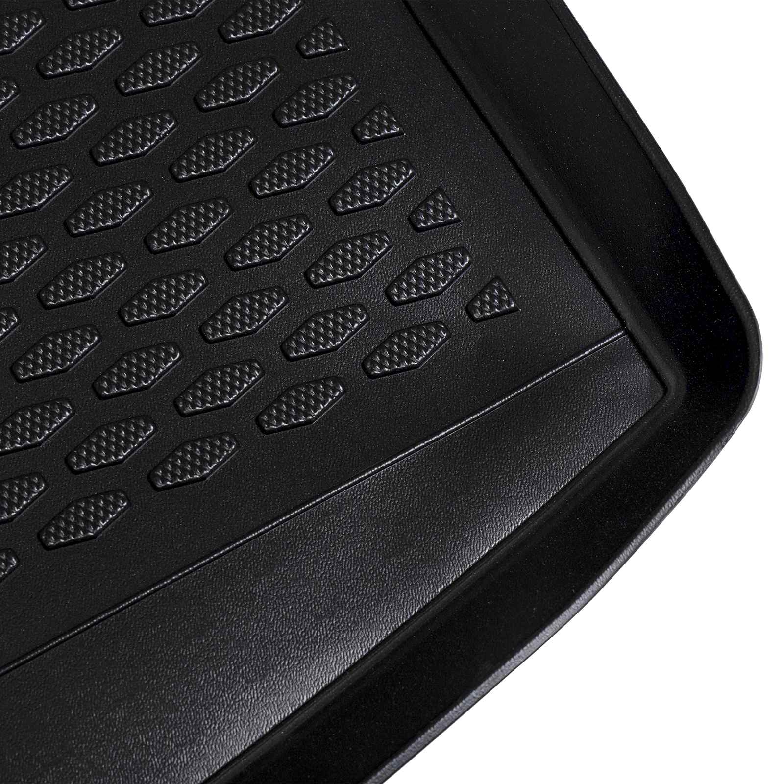 Alfombrilla de maletero VidaXL negra adecuada para VW Golf Sportsvan TPE