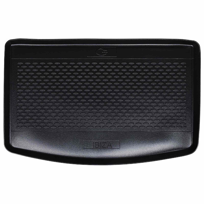 VidaXL Alfombrilla maletero asiento Ibiza piso superior goma negra