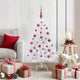 Vidaxx árbol de Navidad artificial plegable blanco 120 cm PVC y acero