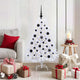 Vidaxx árbol de Navidad artificial plegable blanco 120 cm PVC y acero
