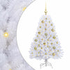 Vidaxl kunstmatige inklapbare kerstboom wit 120 cm pvc en staal