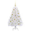 Vidaxl kunstmatige inklapbare kerstboom wit 120 cm pvc en staal