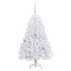 Vidaxl kunstmatige inklapbare kerstboom wit 120 cm pvc en staal