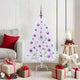 Vidaxx árbol de Navidad artificial plegable blanco 120 cm PVC y acero