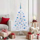 Vidaxx árbol de Navidad artificial plegable blanco 120 cm PVC y acero
