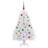 Vidaxl kunstmatige inklapbare kerstboom wit 120 cm pvc en staal