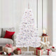 Vidaxx árbol de Navidad artificial plegable blanco 180 cm PVC y acero