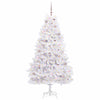 Vidaxl kunstmatige inklapbare kerstboom wit 180 cm pvc en staal