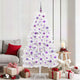 Vidaxx árbol de Navidad artificial plegable blanco 180 cm PVC y acero
