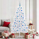 Vidaxx árbol de Navidad artificial plegable blanco 180 cm PVC y acero