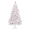 Vidaxl kunstmatige inklapbare kerstboom wit 240 cm pvc en staal