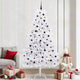 Vidaxx árbol de Navidad artificial plegable blanco 240 cm PVC y acero