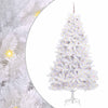 Vidaxl kunstmatige inklapbare kerstboom wit 240 cm pvc en staal