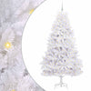 Vidaxl kunstmatige inklapbare kerstboom wit 240 cm pvc en staal