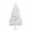 Vidaxl kunstmatige inklapbare kerstboom wit 240 cm pvc en staal