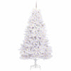 Vidaxl kunstmatige inklapbare kerstboom wit 270 cm pvc en staal