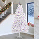 Vidaxx árbol de Navidad artificial plegable blanco 270 cm PVC y acero
