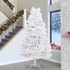 Vidaxl kunstmatige inklapbare kerstboom wit 300 cm pvc en staal