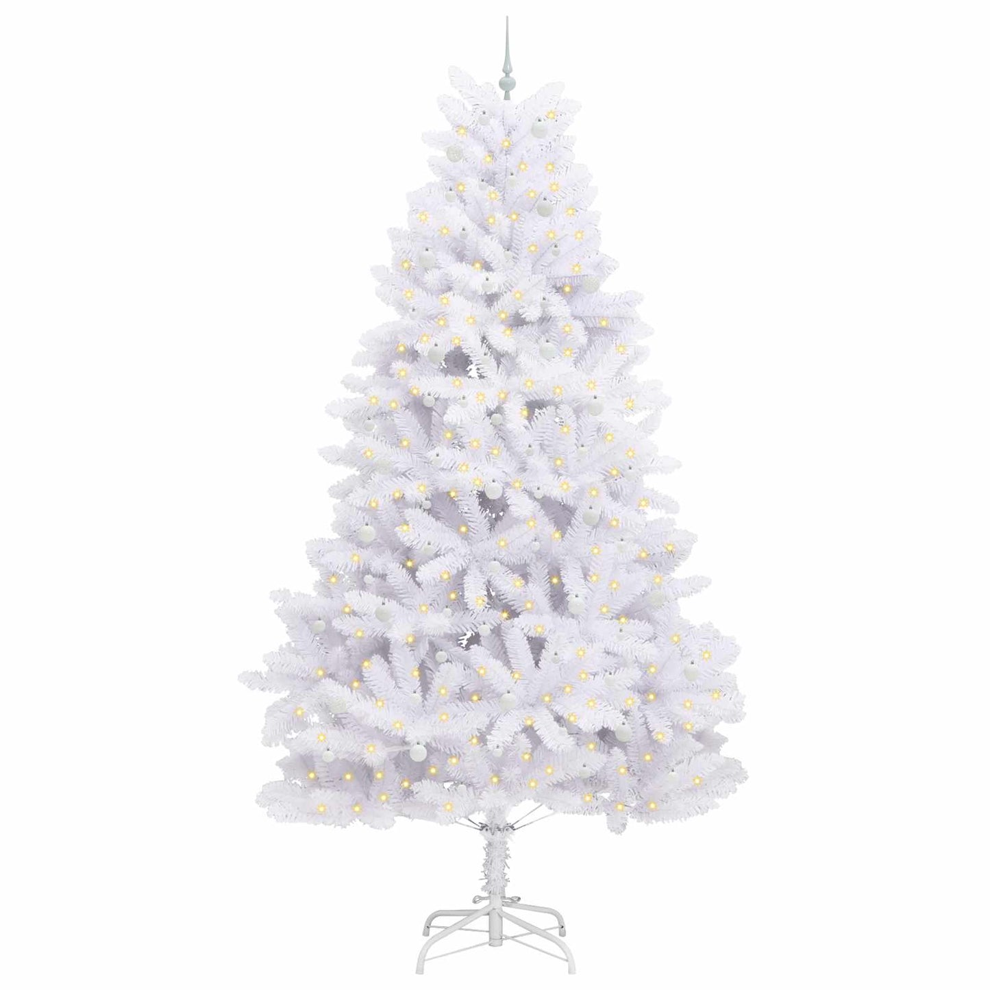 Vidaxx árbol de Navidad artificial plegable blanco 300 cm PVC y acero