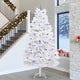 Vidaxx árbol de Navidad artificial plegable blanco 300 cm PVC y acero