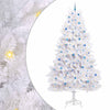 Vidaxl kunstmatige inklapbare kerstboom wit 300 cm pvc en staal