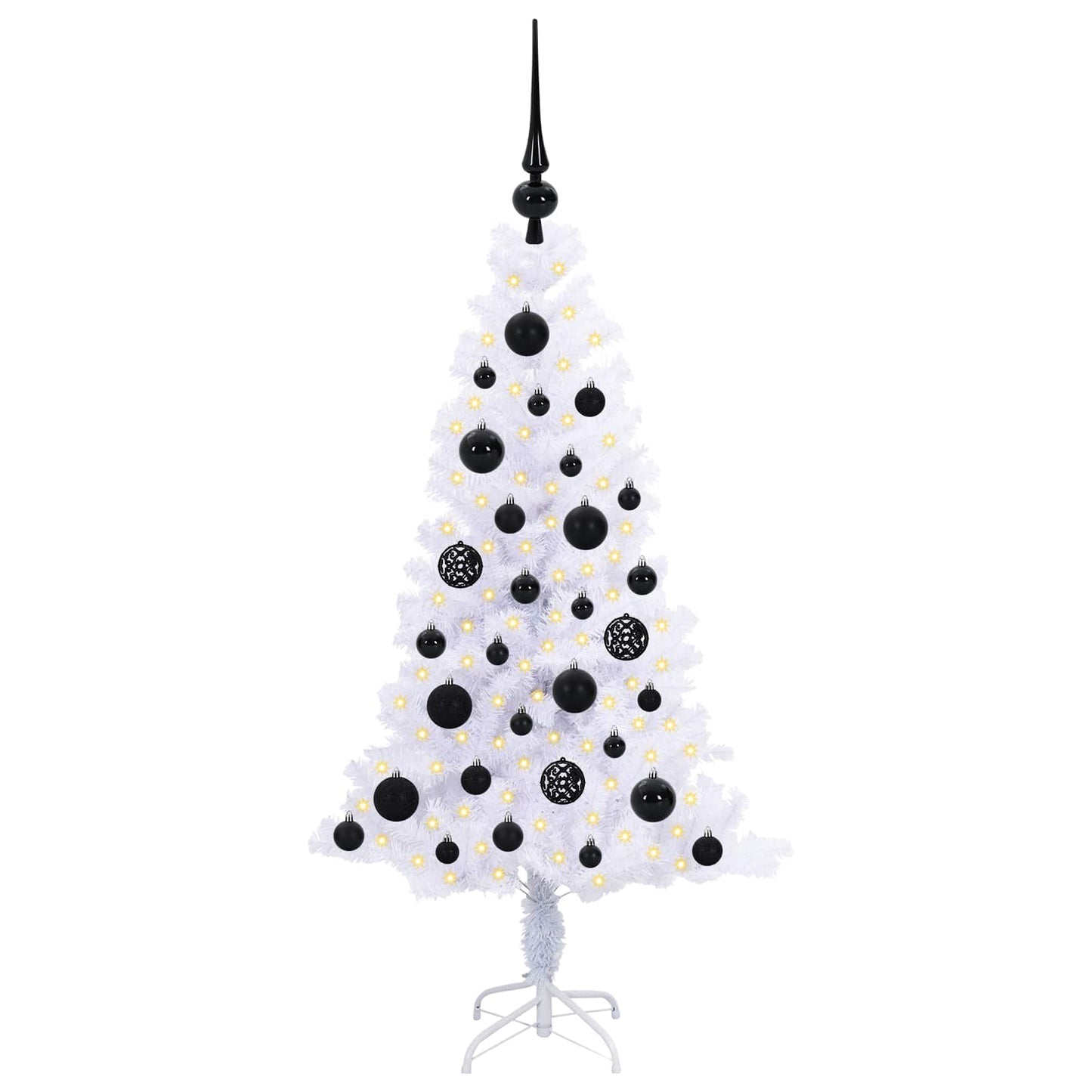 Vidaxx árbol de Navidad artificial con 150 LED blanco 120 cm PVC y acero