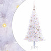 Vidaxl kunstkerstboom met 150 led wit 120 cm pvc en staal