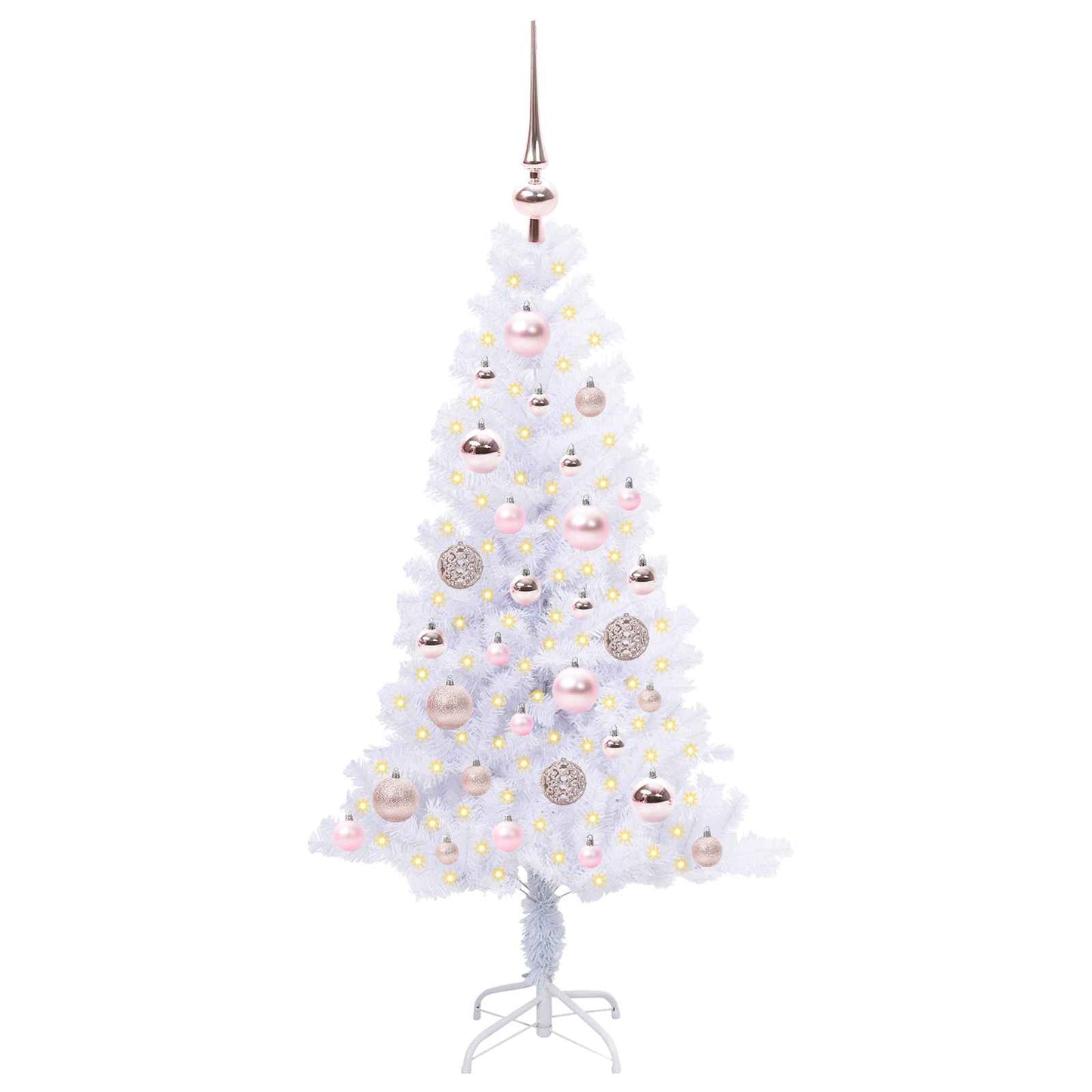 Vidaxx árbol de Navidad artificial con 150 LED blanco 120 cm PVC y acero