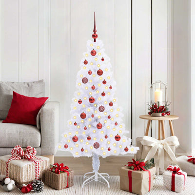 Vidaxx árbol de Navidad artificial con 150 LED blanco 150 cm PVC y acero