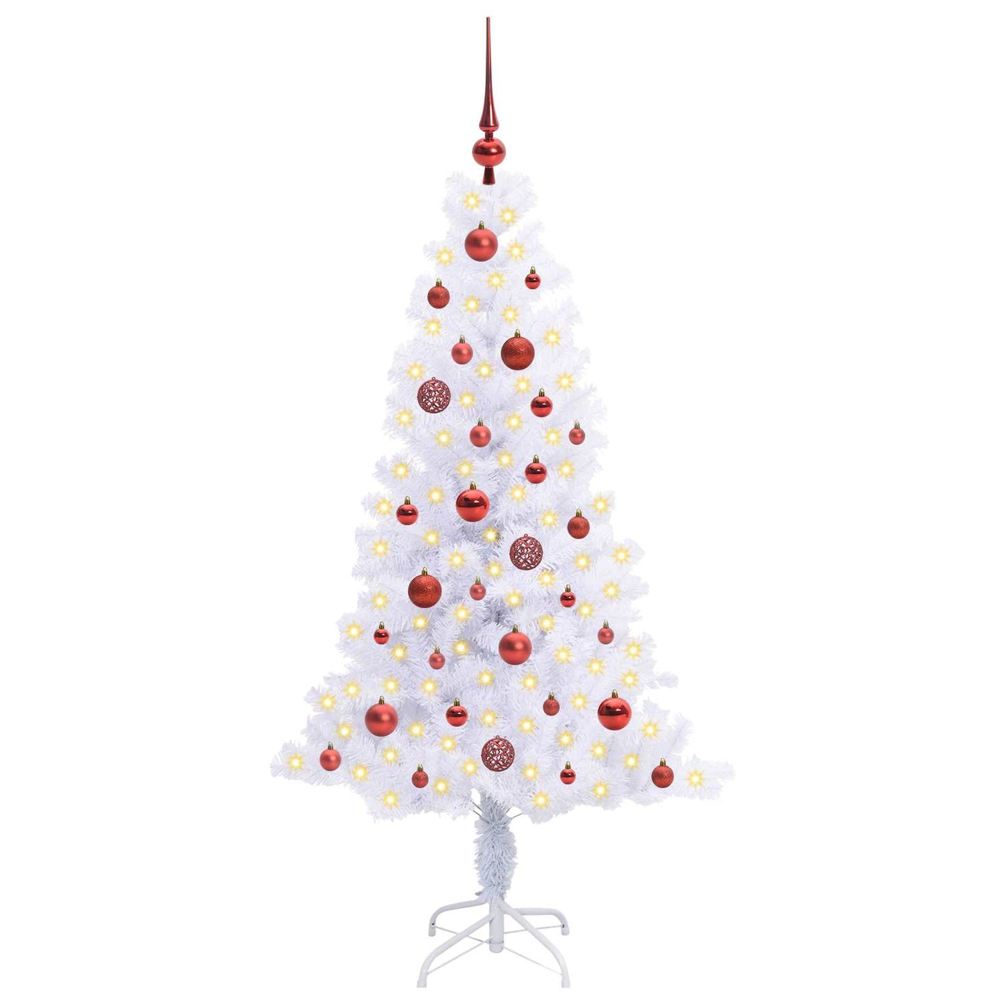 Vidaxx árbol de Navidad artificial con 150 LED blanco 150 cm PVC y acero
