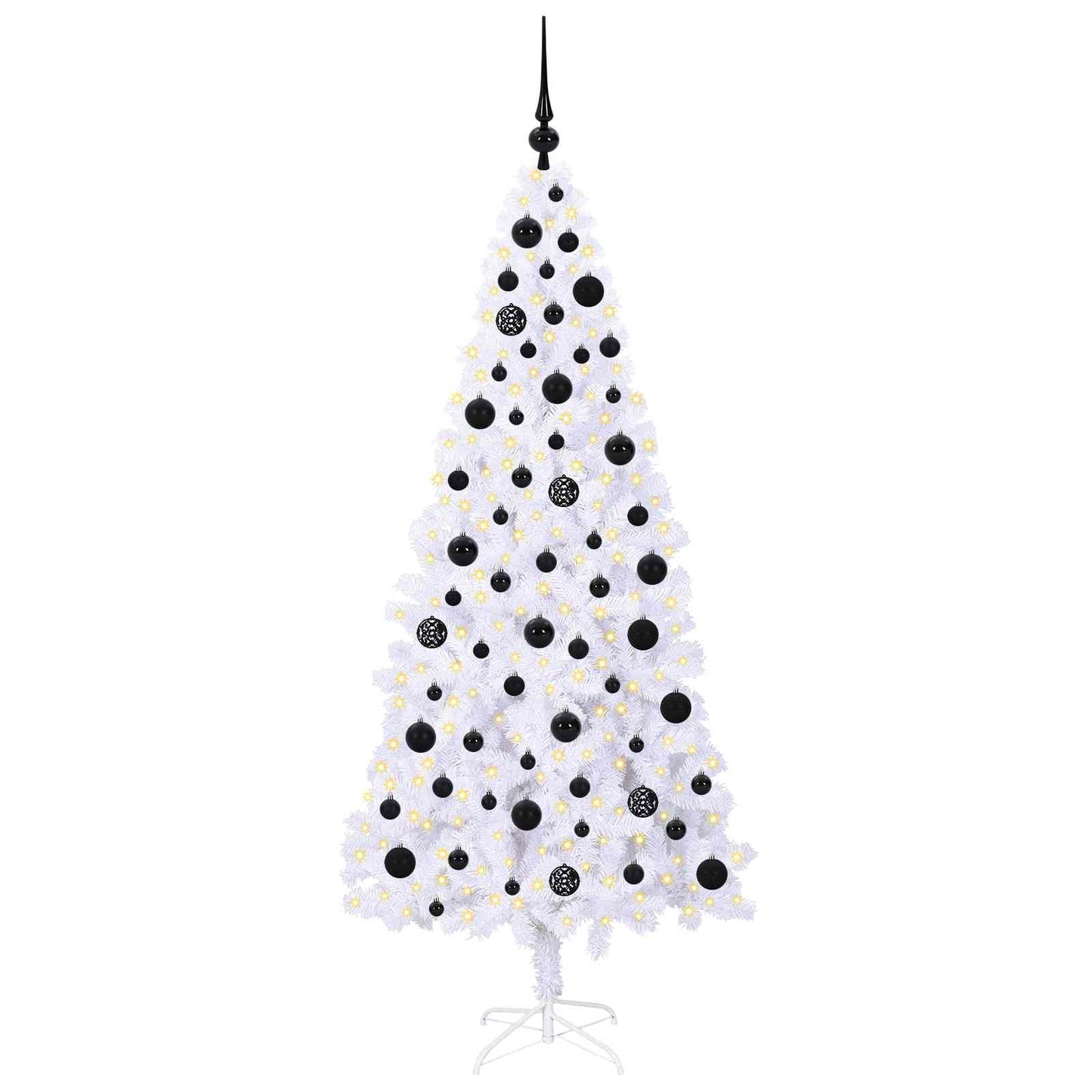 Vidaxx árbol de Navidad artificial con 300 LED blanco 180 cm PVC y acero