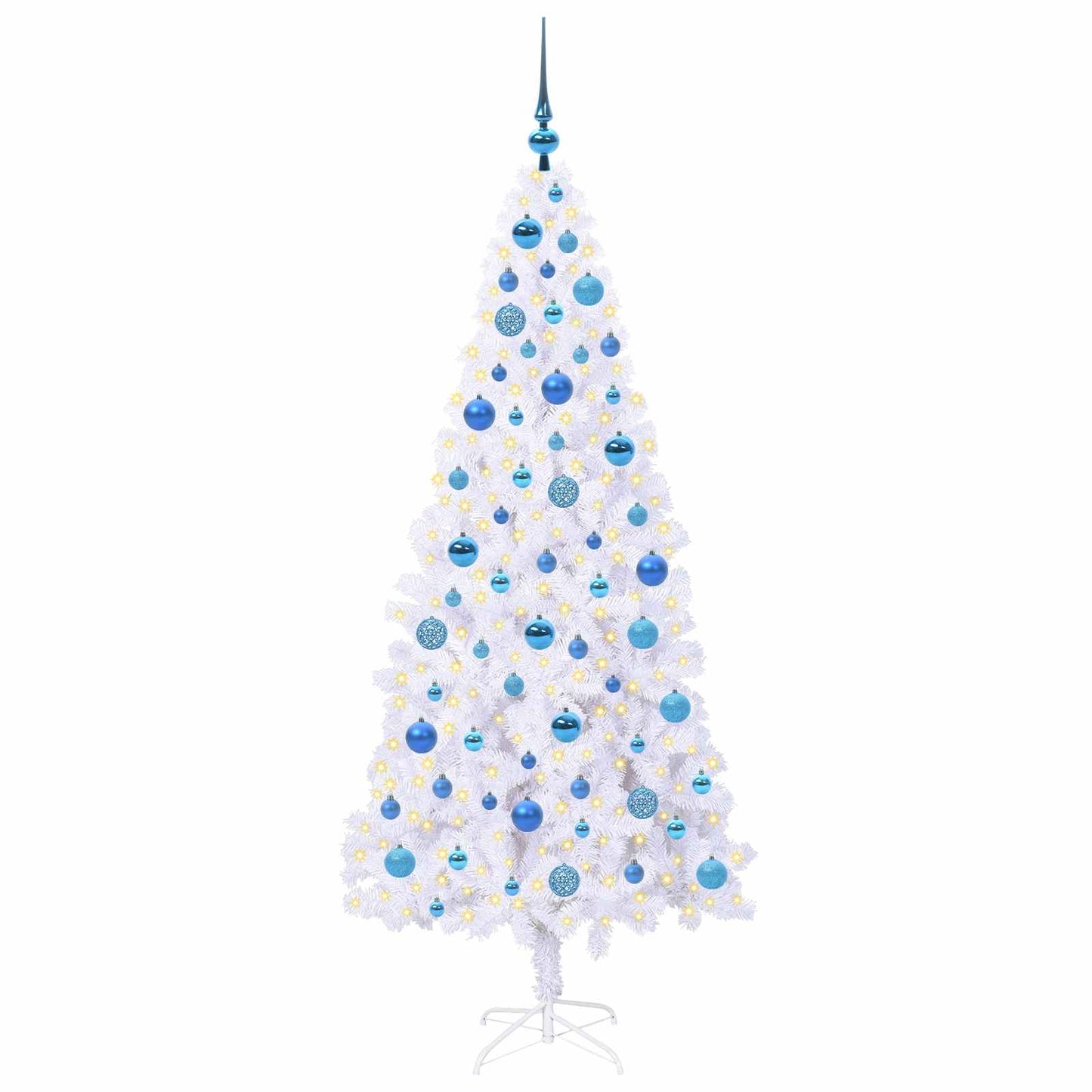 Vidaxx árbol de Navidad artificial con 300 LED blanco 180 cm PVC y acero