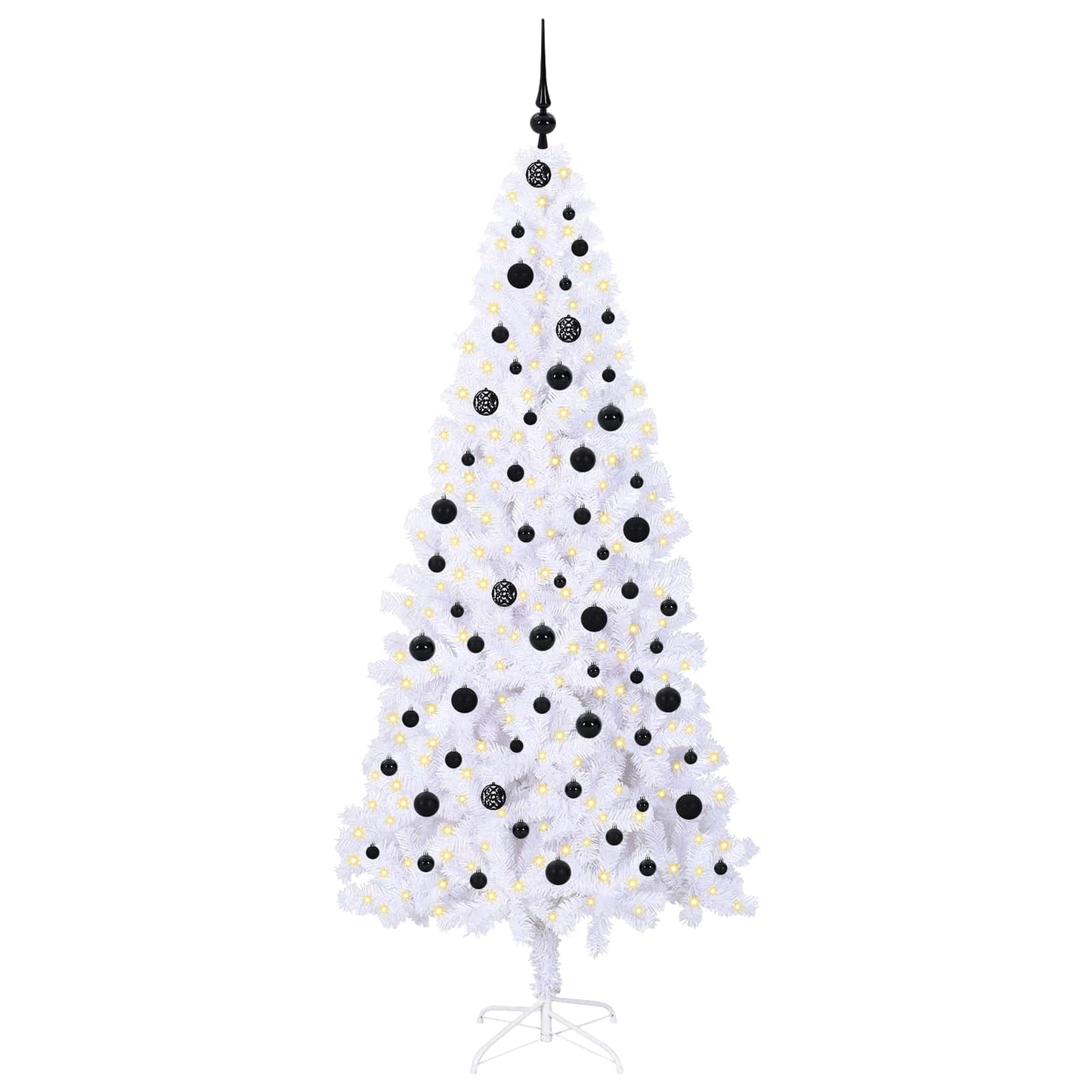 Vidaxx árbol de Navidad artificial con 300 LED blanco 210 cm PVC y acero