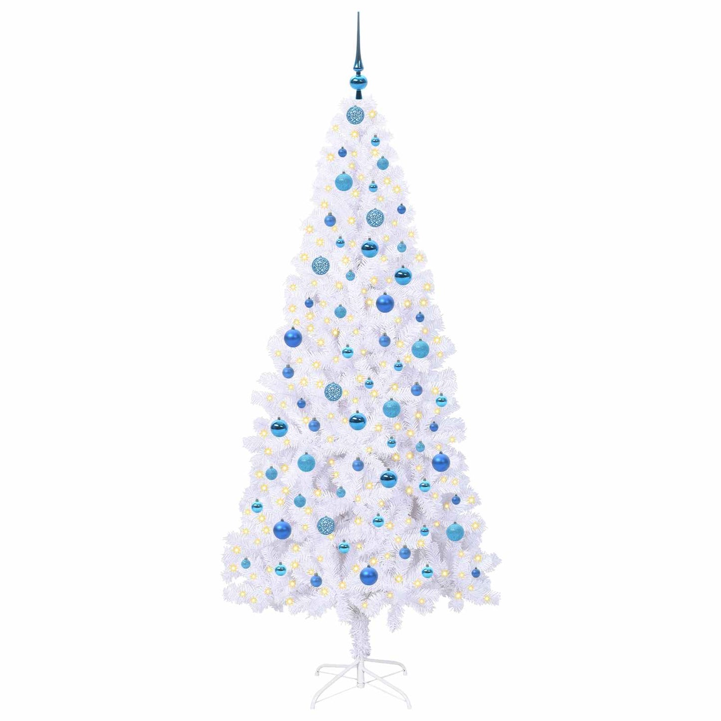 Vidaxx árbol de Navidad artificial con 300 LED blanco 210 cm PVC y acero