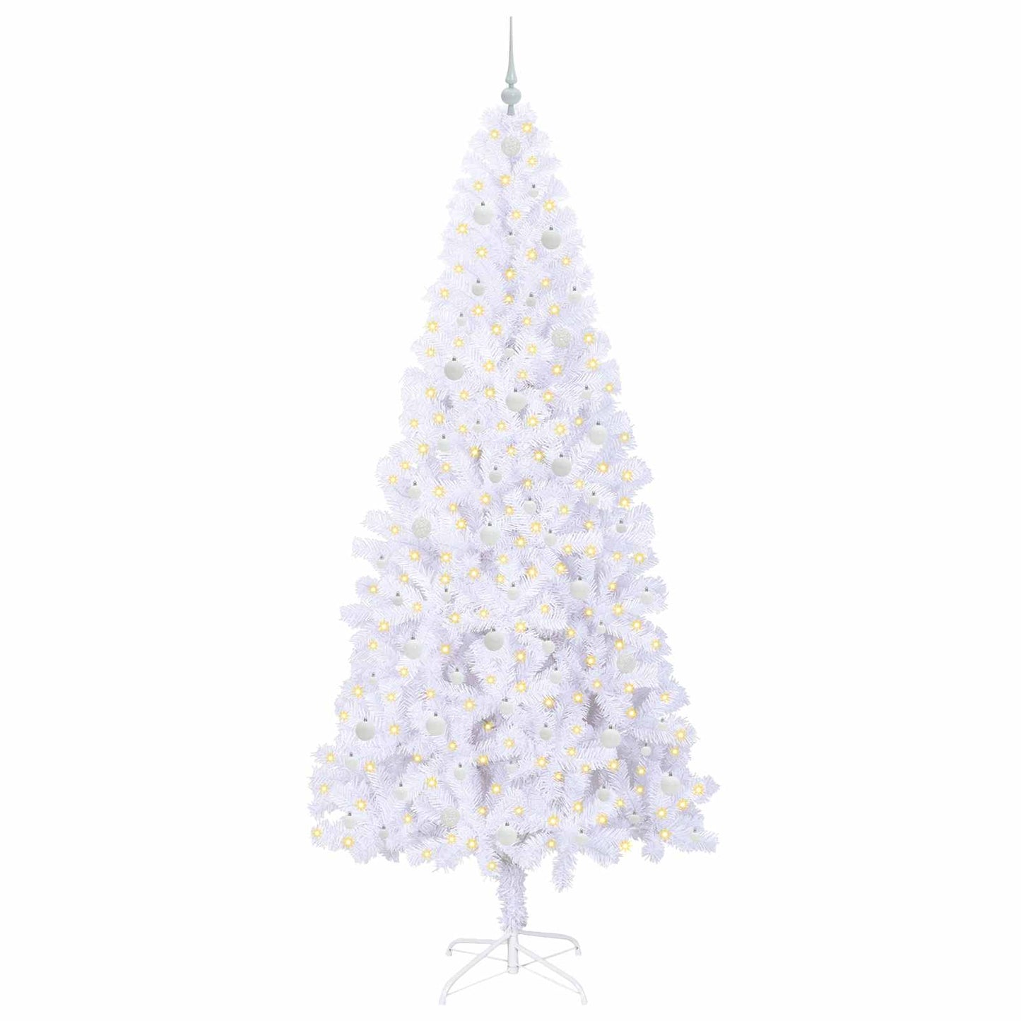 Vidaxx árbol de Navidad artificial con 300 LED blanco 240 cm PVC y acero